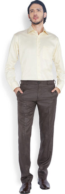 

Raymond Men's Striped Formal Beige Shirt, Light fawn