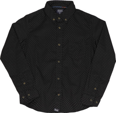

Indian Terrain Boys Printed Casual Dark Blue Shirt, Black