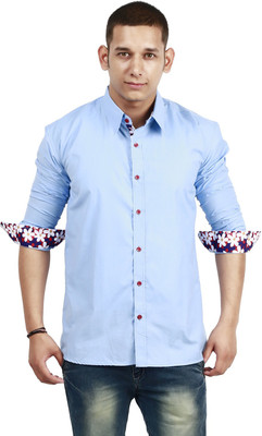 

Trendster Men's Solid Casual Normal Collar Shirt, Blue