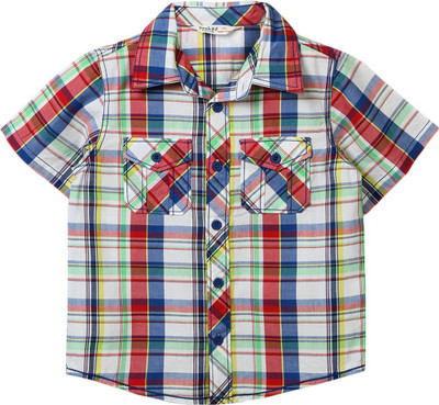 

Beebay Boys Checkered Casual Multicolor Shirt, Multi color