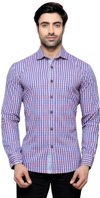 

Thinc Men's Checkered Casual Pink Shirt, Red