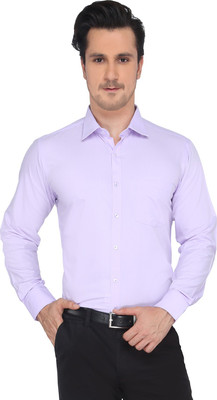 

Devaa Men's Solid Formal Shirt, Lavender