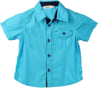 

Beebay Boys Solid Casual Light Blue Shirt, Turq