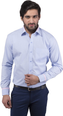 

Tag & Trend Men's Solid Formal Blue Shirt, Columbia blue