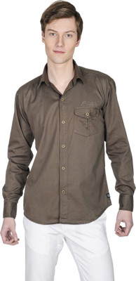 

Poker Dreamz Men's Solid Formal Multicolor Shirt, Tan