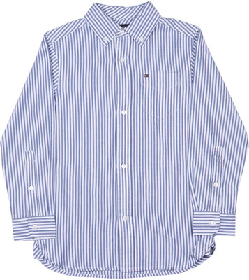 

Tommy Hilfiger Boys Casual White, Blue Shirt, Limoges-pt
