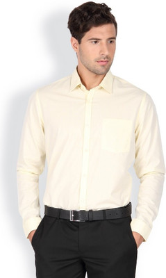 

Blackberrys Men's Solid Formal Yellow Shirt