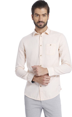 

Jack & Jones Men' Solid Casual Pink Shirt