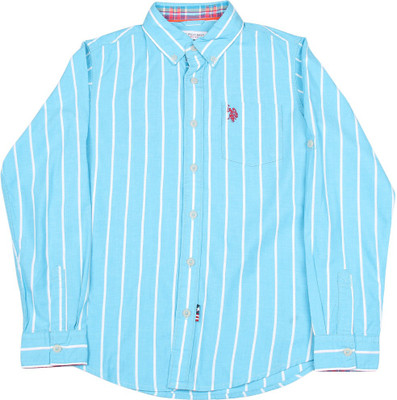 

US Polo Kids Boys Casual Shirt, Turq