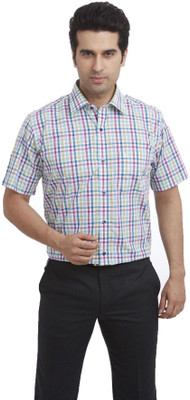 

Raymond Men's Checkered Formal Grey Shirt
