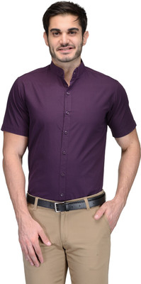

FabTag - Being Fab Men's Solid Casual Purple Shirt