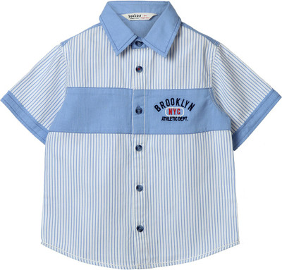 

Beebay Boys Striped Casual Blue Shirt