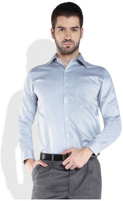 

Park Avenue Men's Solid Casual Grey Shirt