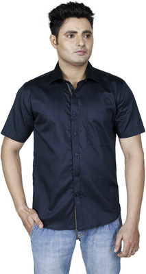 ZEAL Men Solid Casual Orange Shirt