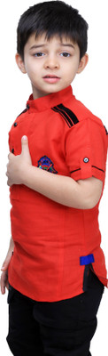 

Bad Boys Boys Solid Casual Red Shirt