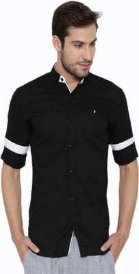 

Fifty Two Men's Solid Casual Black Shirt