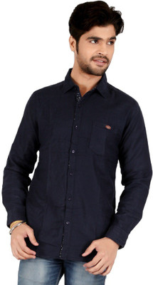 

Appollo Men's Solid Casual Blue Shirt