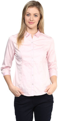 

Annabelle Women's Solid Formal Pink Shirt, Baby pink