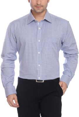 Raymond Men's Striped Formal Shirt, Blue