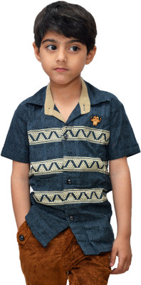 

Crux & Hunter Boy's Graphic Print Casual Multicolor Shirt