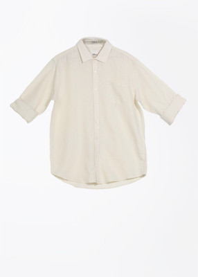 People Men's Solid Formal White Shirt, Heather grey dark