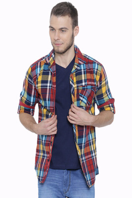 

Fifty Two Men's Checkered Casual Red Shirt