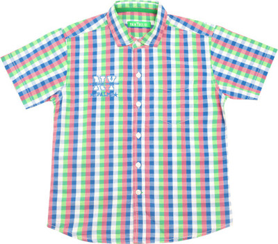 

Gini & Jony Boys Checkered Casual Multicolor Shirt, 1345