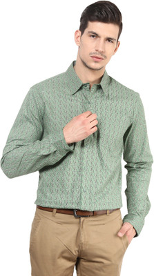 

Yellow Submarine Men's Printed Casual Green Shirt