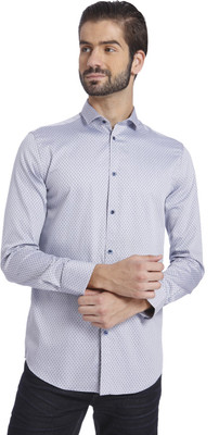 

Jack & Jones Men's Printed Casual Blue Shirt, Cashmere blue