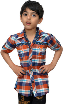 

Crux & Hunter Boy's Graphic Print Casual Multicolor Shirt