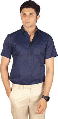 

Kriss Men's Printed Casual Beige Shirt, Navy