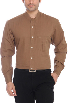 

ColorPlus Men' Solid Formal Brown Shirt