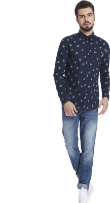 

Jack & Jones Men's Printed Casual Blue Shirt, Navy blazer