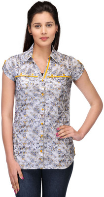 Fashion Cult Women Geometric Print Casual Multicolor Shirt