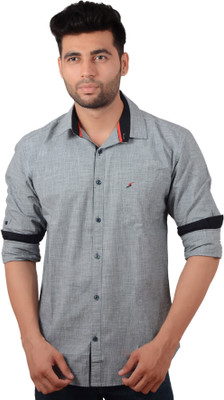 

Studio Nexx Men's Checkered Casual Black Shirt