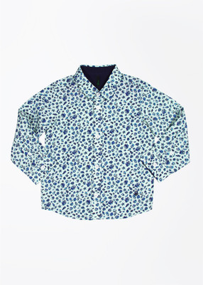 

United Colors of Benetton. Baby Boys Printed Casual Light Blue Shirt, Sky blue