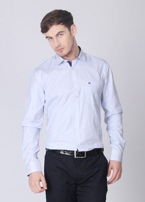 

Azziano Men's Striped Casual Blue, White Shirt, Sky blue