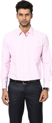 Shaftesbury London Men Striped Casual Pink Shirt