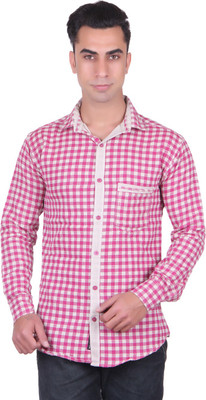 

Cotblend Men's Checkered Casual Red Shirt