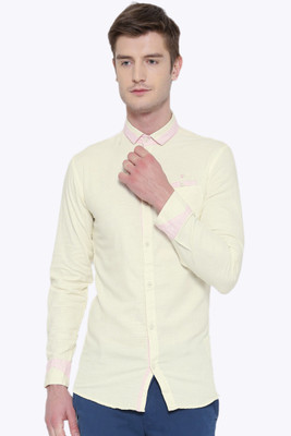 

Fifty Two Men's Solid Casual Beige Shirt, Cream.