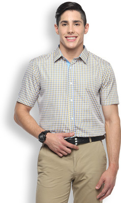 

Brooklyn Blues Men's Checkered Casual Multicolor Shirt