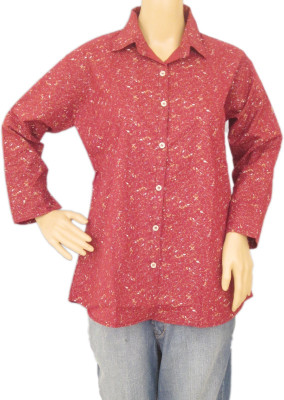 

Jab Fashion Wears Women Printed Casual shirt Shirt, Maroon