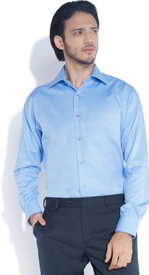 

Raymond Men's Solid Formal Dark Blue Shirt
