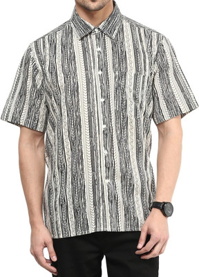 

Vivid India Men's Striped Casual Multicolor Shirt