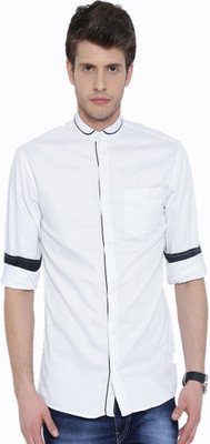 

Fifty Two Men's Solid Casual White Shirt