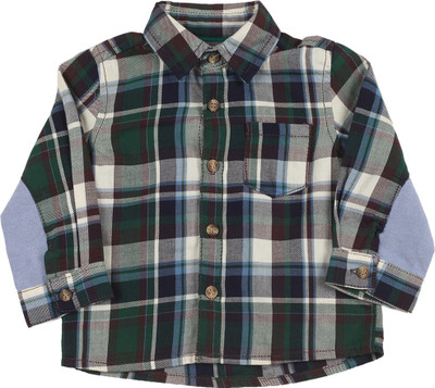 

Mothercare Baby Boys Checkered Casual Green Shirt, Multi
