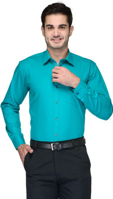 

FabTag - Being Fab Men's Solid Formal Green Shirt, Mint green