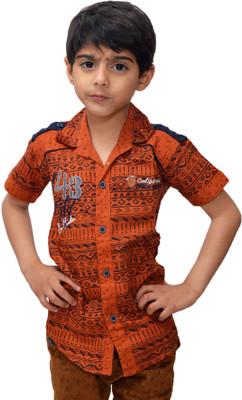 

Crux & Hunter Boy's Graphic Print Casual Multicolor Shirt
