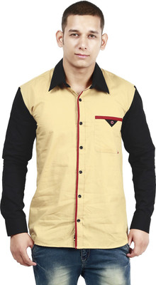 

Trendster Men's Solid Casual Brown Shirt