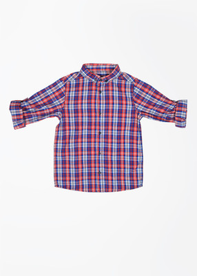 

Mothercare Boys Checkered Casual Blue Shirt, Multi